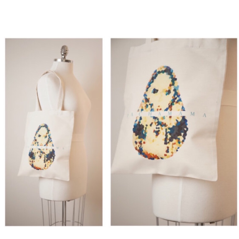 Tote Graphic Print Pachamama Bag Canvas Beach Bag